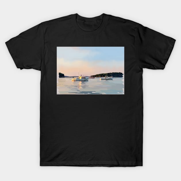 Bar Harbor, Harbor T-Shirt by Ekalina